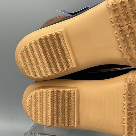 NEW JBU Women’s Maplewood Waterproof Lace Up Rain Boots Navy/Tan Size 11M - Picture 10 of 11